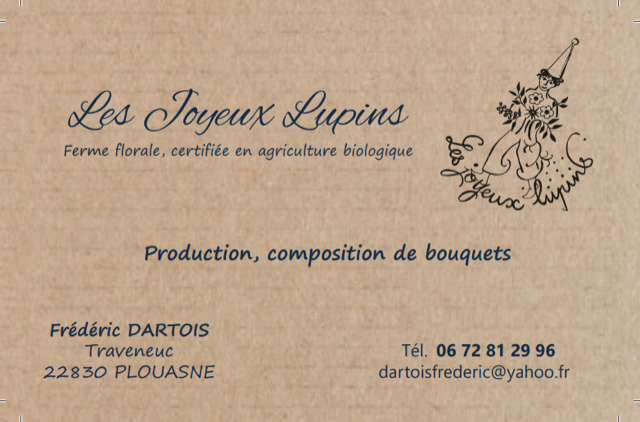 Carte de visite Les Joyeux Lupins